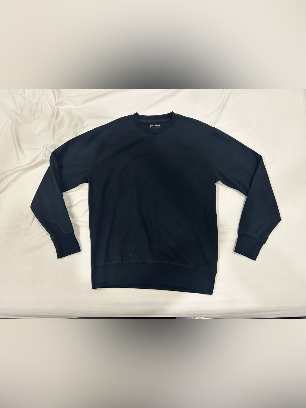 Brand new Mens Good Life black micro terry crew neck sweatshirt - size L